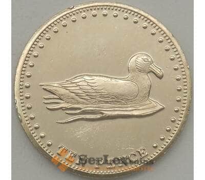 Монета Тристан да Кунья 10 пенсов 2009 BU (n17.19) арт. 20097