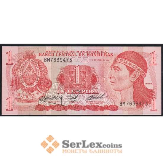 Гондурас банкнота 1 лемпира 1984 Р68 UNC арт. 45044