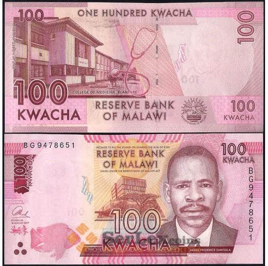 Малави 100 квача 2017 Р65 UNC арт. 21834