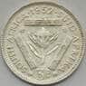 Южная Африка ЮАР 3 пенса 1952 КМ35.2 XF Серебро (J05.19) арт. 15699