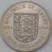 Монета Джерси 5 шиллингов 1966 КМ28 при Гастингсе AU арт. 28181