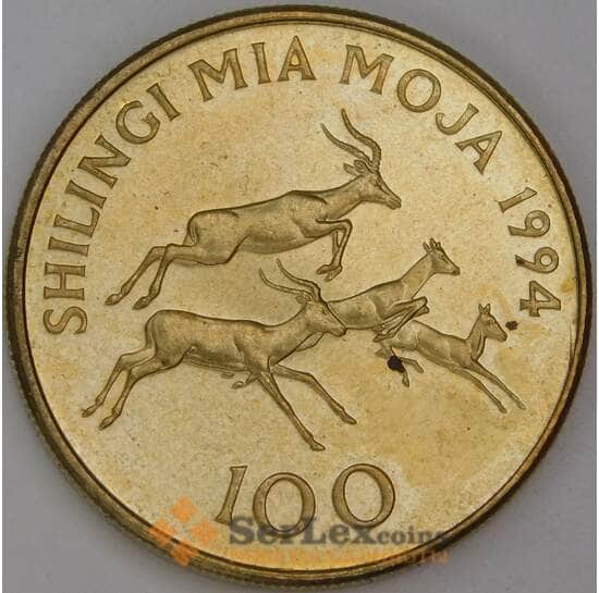 Танзания 100 шиллингов 1994 КМ32 UNC арт. 54794
