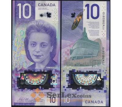 Банкнота Канада 10 долларов 2018 года "Виола Дезмонд" пластик полимер UNC арт. 13394