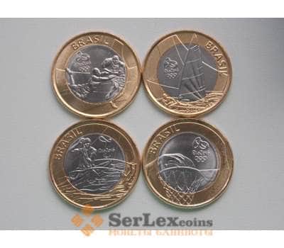 Монета Бразилия 1 Реал Х4 Шт 2015 Олипиада В Рио №2 арт. С01380