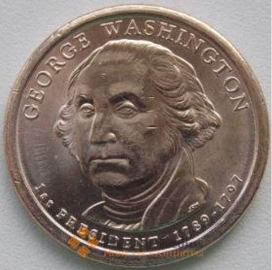 США 1 доллар 2007 1 Президент Вашингтон Р арт. С01396
