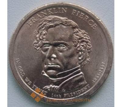 Монета США 1 доллар 2010 14 президент Пирс Р арт. С01390