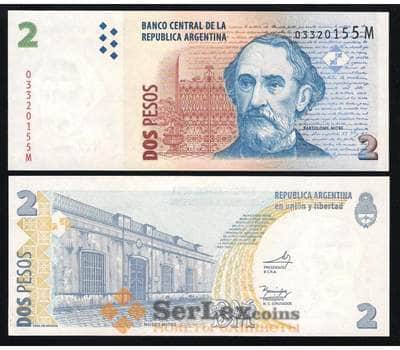 Банкнота Аргентина 2 песо 2012-2014 Р352 UNC арт. В00338