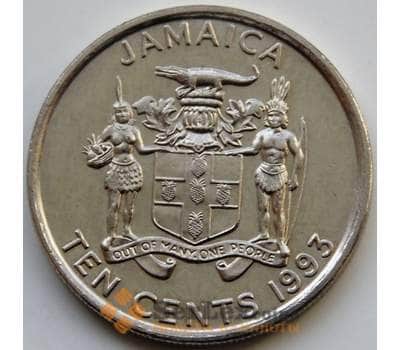 Монета Ямайка 10 центов 1993 КМ146.1 AU арт. С01467