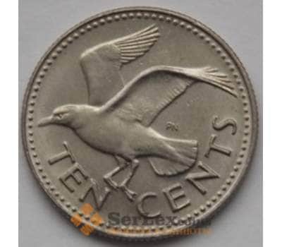 Монета Барбадос 10 центов 1973-2003 КМ12 UNC арт. С01472