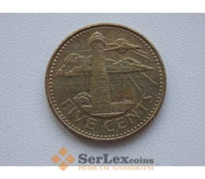 Монета Барбадос 5 центов 2004 КМ11 арт. С01473