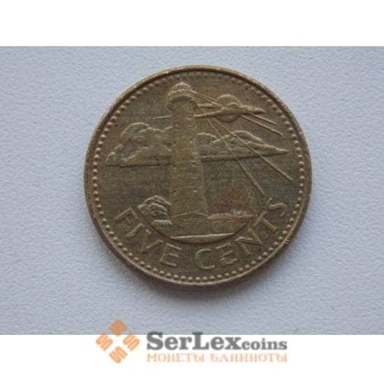 Барбадос 5 центов 2004 КМ11 арт. С01473