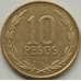 Монета Чили 10 песо 1990-2017 КМ228.2 AU арт. С01481