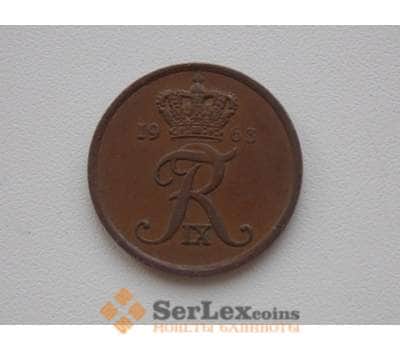 Монета Дания 5 эре 1963 КМ848-1 арт. С01486