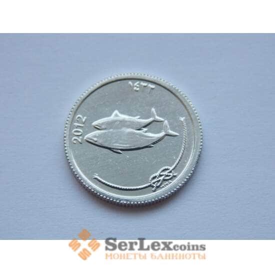 Мальдивы 5 лаари 2012 КМ69 Рыбы UNC арт. С01604