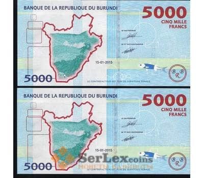 Банкнота Бурунди 5000 франков 2015 UNC арт. В00343