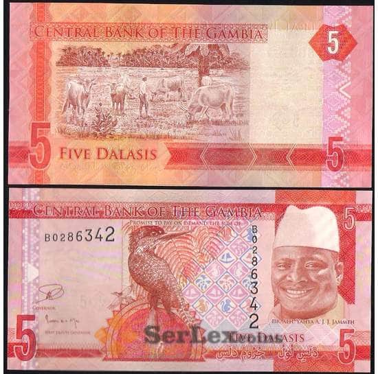 Гамбия банкнота 5 Даласи 2015 Р31 UNC арт. В00076