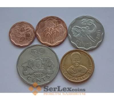Свазиленд Набор 5 центов -1 лилангени 2011 UNC арт. С01656