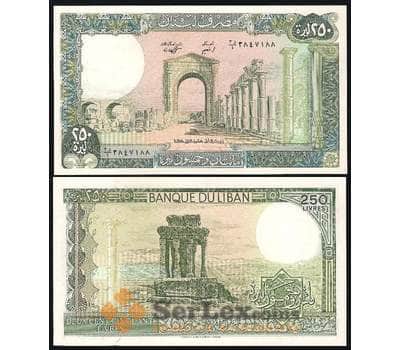 Банкнота Ливан 250 Ливров 1988 Р67 UNC  арт. В00180
