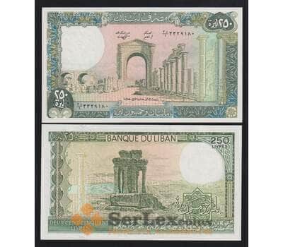 Банкнота Ливан 250 Ливров 1988 Р67е UNC  арт. В00180