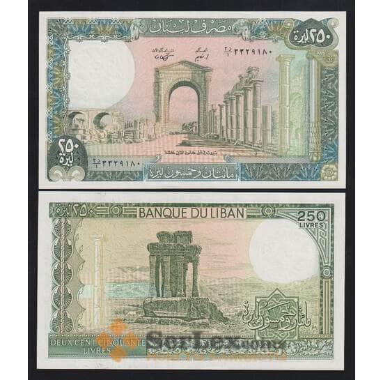 Ливан 250 ливров 1988 Р67е UNC  арт. В00180