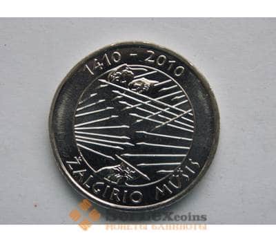 Монета Литва 1 лит 2010 Грюнвальдская битва UNC КМ172 арт. С01579