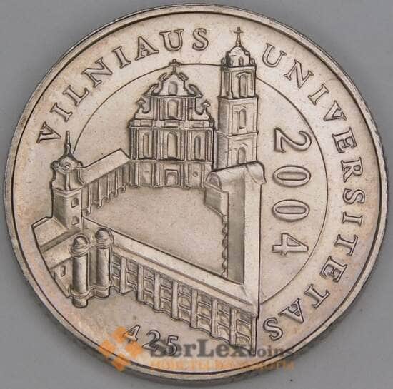Литва 1 лит 2004 КМ137 UNC Вильнюсский университет арт. С01583