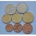 Монета Латвия набор ЕВРО 1 цент-2 евро (8шт) 2014 UNC арт. С01584
