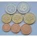 Латвия набор ЕВРО 1 цент-2 евро (8шт) 2014 UNC арт. С01584