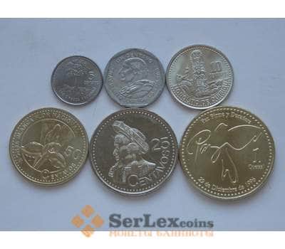Банкнота Гватемала набор 1 центаво -1 кетсаль 1999-2010 (6шт) UNC арт. С01589