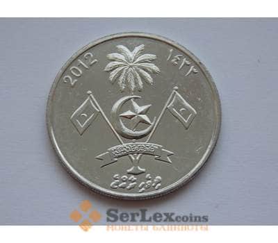 Монета Мальдивы 1 руфия 2012 КМ73b UNC арт. С01607