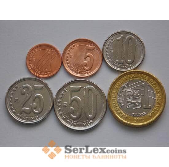 Венесуэла Набор 1 центаво-1 боливар 2009-2012 (6шт) UNC арт. С01610 Венесуэла Набор 1 центаво-1 боливар 2009-2012 (6шт) UNC арт. С01610