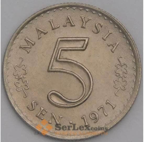 Малайзия 5 сен 1971 КМ2 UNC арт. 39569