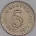 Монета Малайзия 5 сен 1971 КМ2 UNC арт. 39569