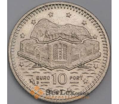Монета Гибралтар 10 пенсов 2001 КМ776 UNC  арт. 40159