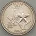 Монета США 25 центов 2004 P КМ357 XF Техас арт. 18901