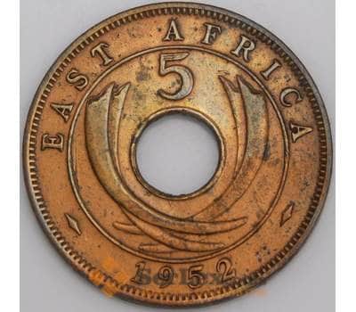 Британская Восточная Африка 5 центов 1952 КМ33 АU арт. 45874