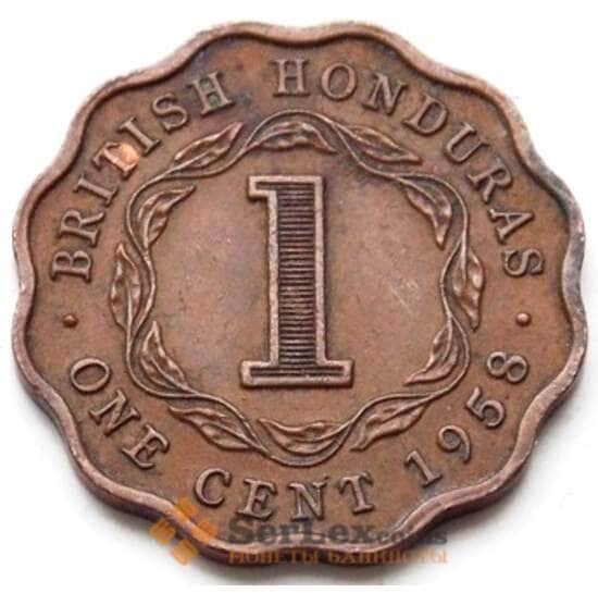 Гондурас Британский 1 цент 1956-1973 КМ27 VF арт. 6520