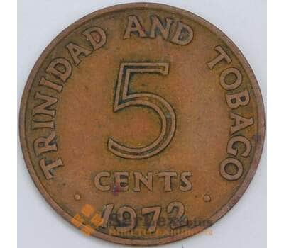 Тринидад и Тобаго 5 центов 1972 КМ2 VF арт. 57542
