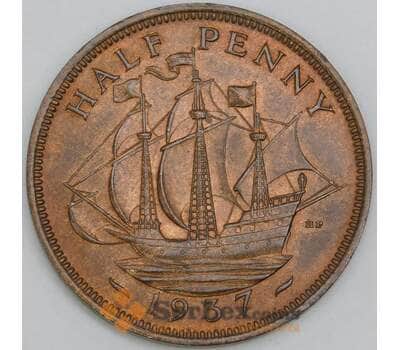 Великобритания 1/2 пенни 1937 КМ844 aUNC арт. 56221