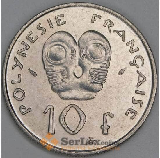 Французская Полинезия 10 франков 1993 КМ8 UNC арт. 54840