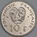 Французская Полинезия 10 франков 1993 КМ8 UNC арт. 54840