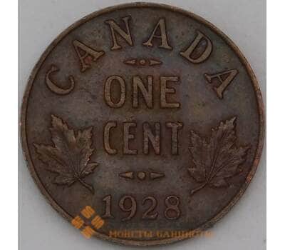 Монета Канада 1 цент 1928 КМ28 арт. 30755