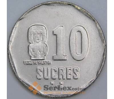 Эквадор 10 сукре 1991 КМ92 aUNC арт. 57498