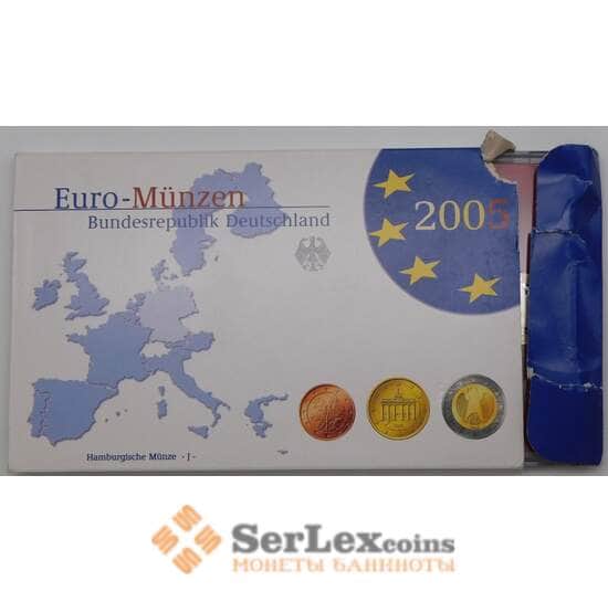 Германия годовой набор 2005 J 1 цент - 2 евро ( 8 монет) Proof арт. 28105