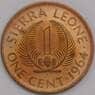 Сьерра-Леоне монета 1 цент 1964 КМ17 Proof арт. 43064