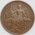 Франция монета 10 сантимов 1917 КМ843 VF арт. 43398