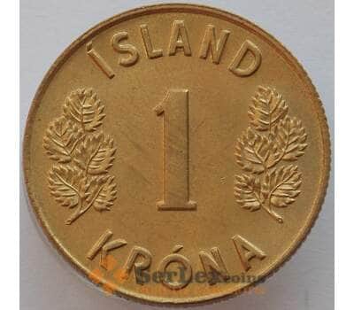 Монета Исландия 1 крона 1975 КМ12a UNC (J05.19) арт. 17060