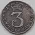 Монета Великобритания 3 пенса 1780 XF Георг III арт. 14125