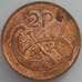 Монета Ирландия 2 пенса 1980 КМ21 aUNC арт. 16579