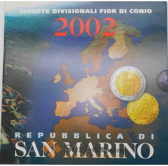 Сан-Марино Официальный набор 1 цент - 2 евро 2002 (8 шт) BU арт. 28537